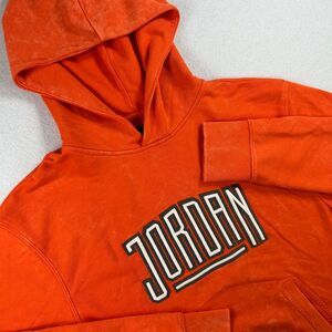 Nike Jordan Sport DNA Hoodie Men M Orange Sweat shirt Streetwear Basketball NWOT